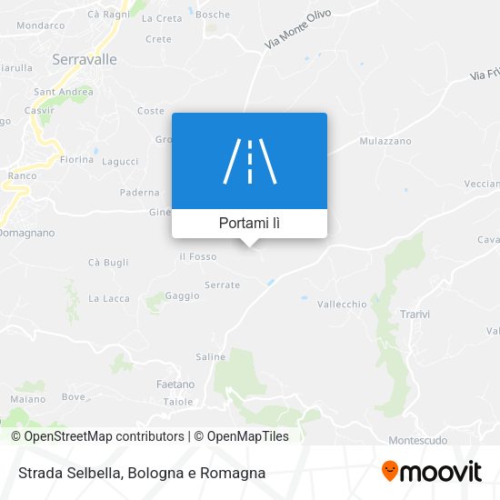 Mappa Strada Selbella
