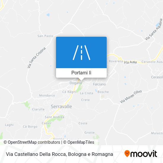 Mappa Via Castellano Della Rocca