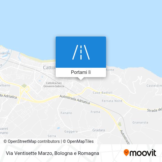 Mappa Via Ventisette Marzo