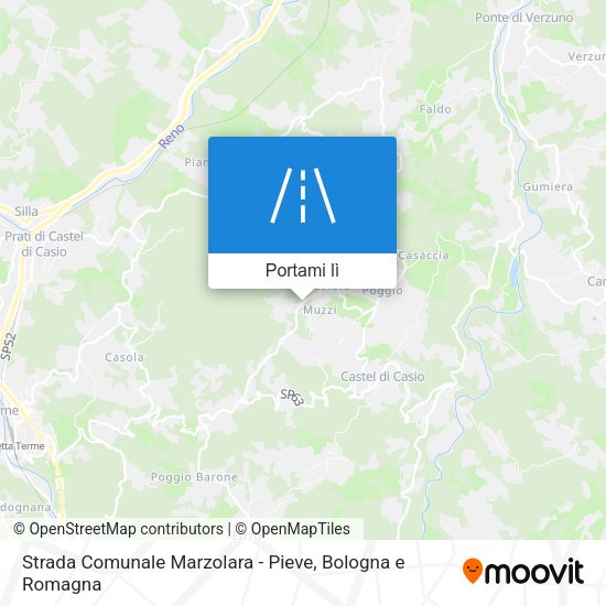 Mappa Strada Comunale Marzolara - Pieve