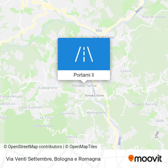 Mappa Via Venti Settembre