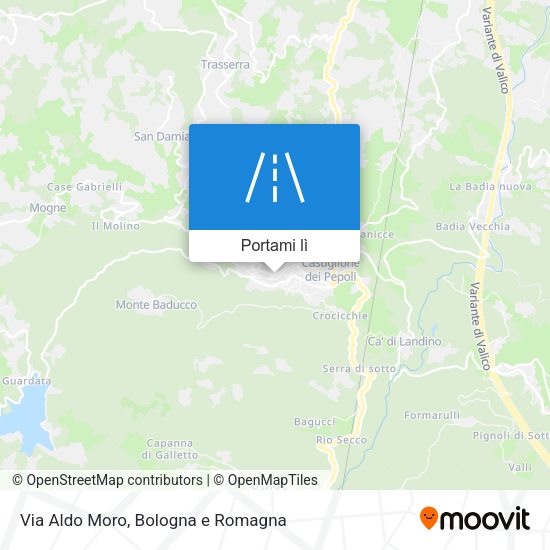 Mappa Via Aldo Moro