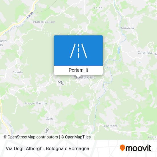 Mappa Via Degli Alberghi