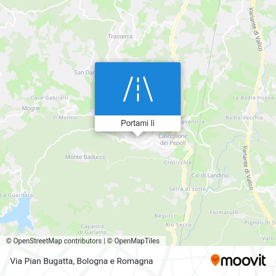 Mappa Via Pian Bugatta