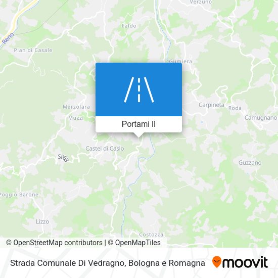 Mappa Strada Comunale Di Vedragno