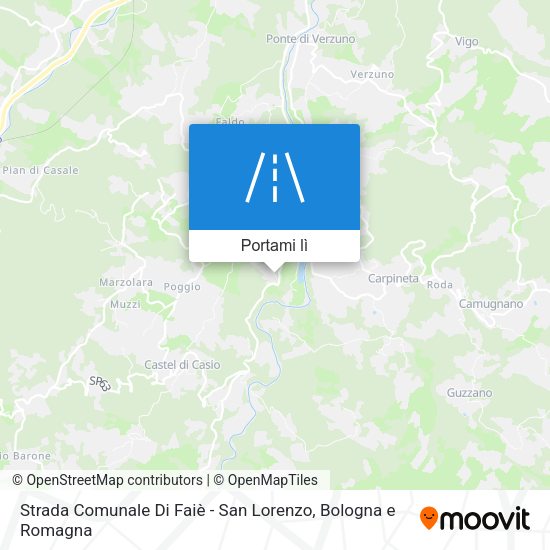 Mappa Strada Comunale Di Faiè - San Lorenzo