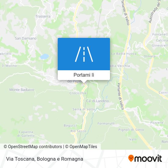 Mappa Via Toscana