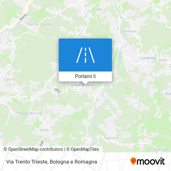 Mappa Via Trento Trieste