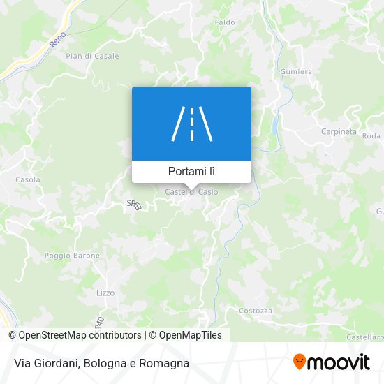 Mappa Via Giordani