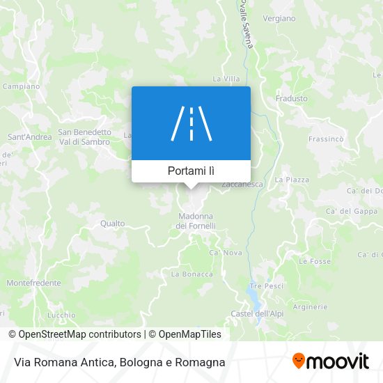 Mappa Via Romana Antica