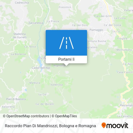 Mappa Raccordo Pian Di Mandriozzi