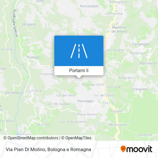 Mappa Via Pian Di Molino