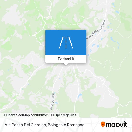 Mappa Via Passo Del Giardino
