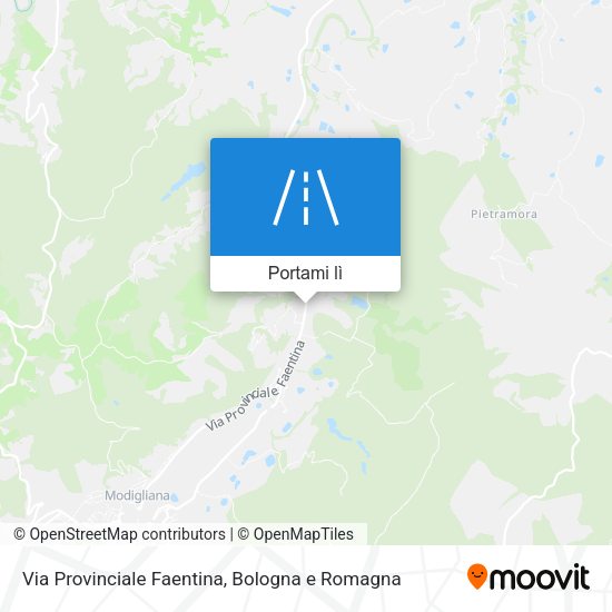 Mappa Via Provinciale Faentina
