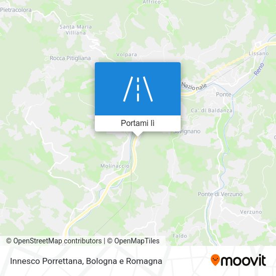 Mappa Innesco Porrettana