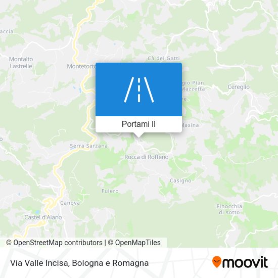 Mappa Via Valle Incisa