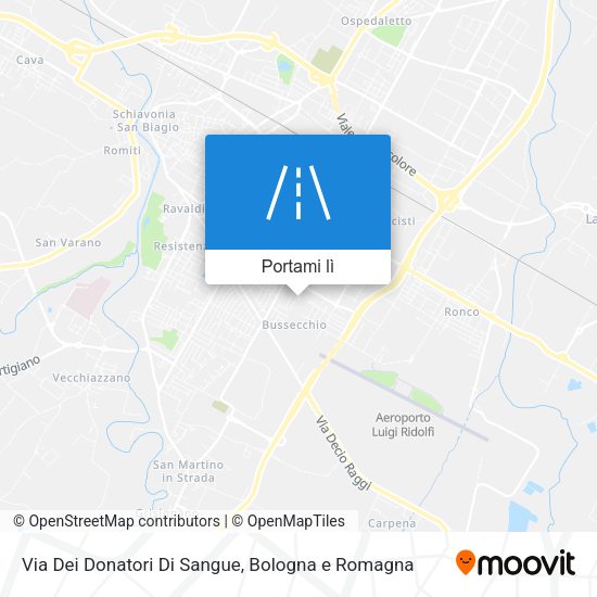 Mappa Via Dei Donatori Di Sangue