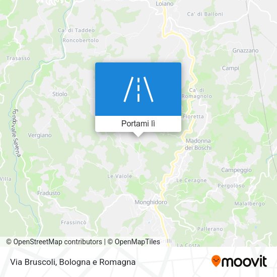 Mappa Via Bruscoli