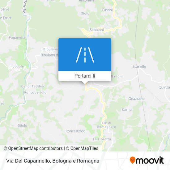 Mappa Via Del Capannello