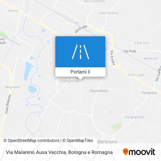 Mappa Via Maianino Ausa Vecchia