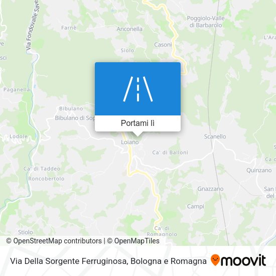 Mappa Via Della Sorgente Ferruginosa