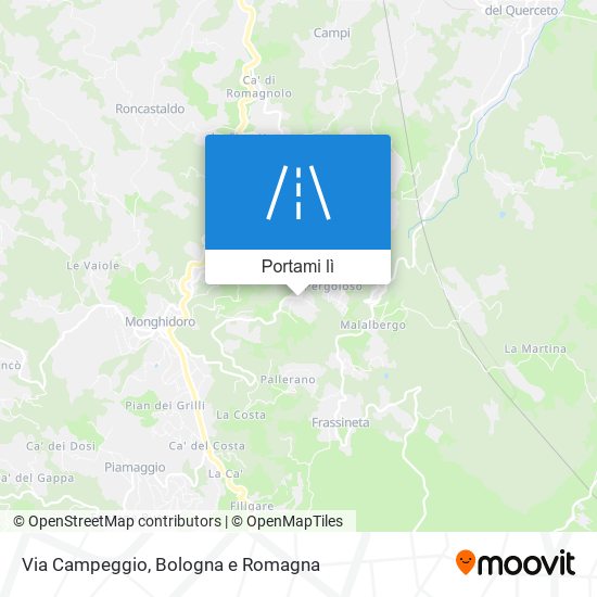 Mappa Via Campeggio