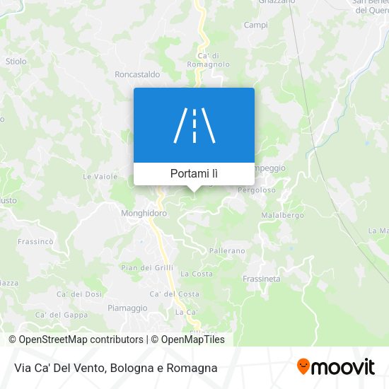Mappa Via Ca' Del Vento