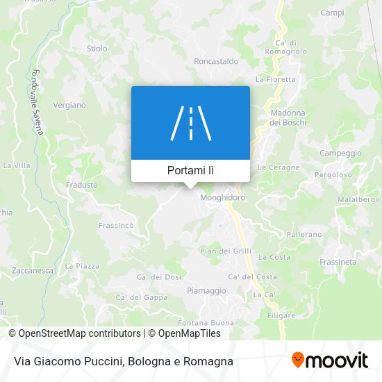 Mappa Via Giacomo Puccini