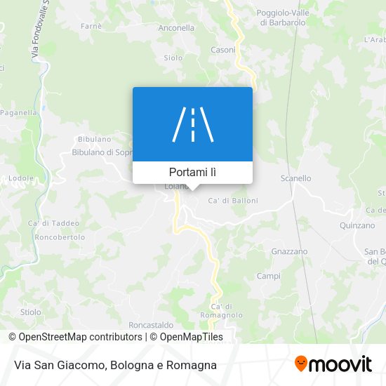 Mappa Via San Giacomo