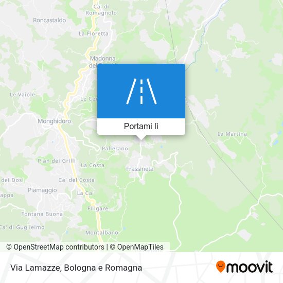 Mappa Via Lamazze