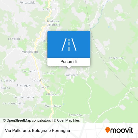 Mappa Via Pallerano