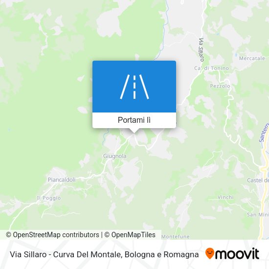 Mappa Via Sillaro - Curva Del Montale