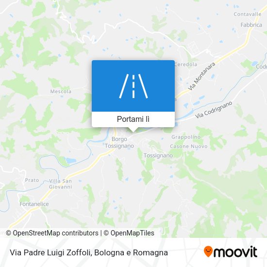 Mappa Via Padre Luigi Zoffoli