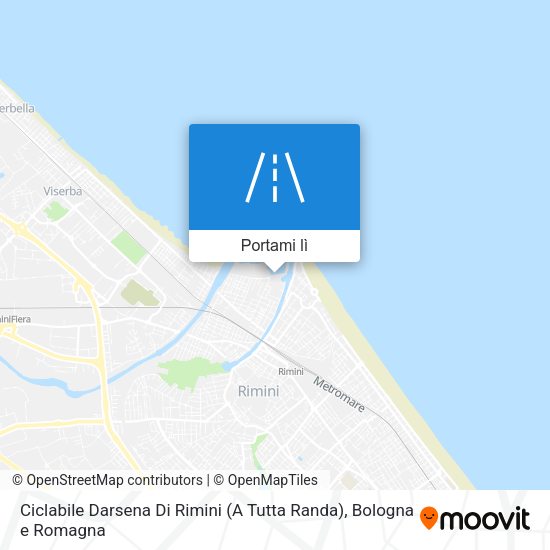 Mappa Ciclabile Darsena Di Rimini (A Tutta Randa)