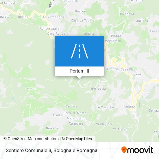Mappa Sentiero Comunale 8