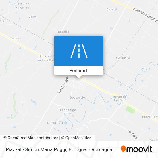 Mappa Piazzale Simon Maria Poggi
