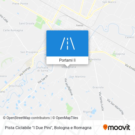 Mappa Pista Ciclabile "I Due Pini"
