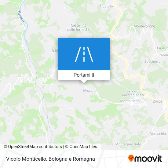 Mappa Vicolo Monticello