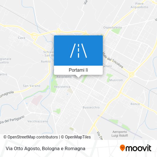 Mappa Via Otto Agosto
