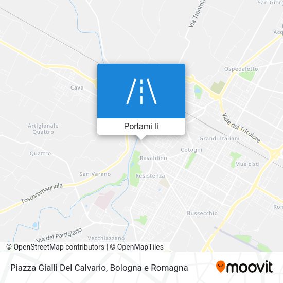 Mappa Piazza Gialli Del Calvario