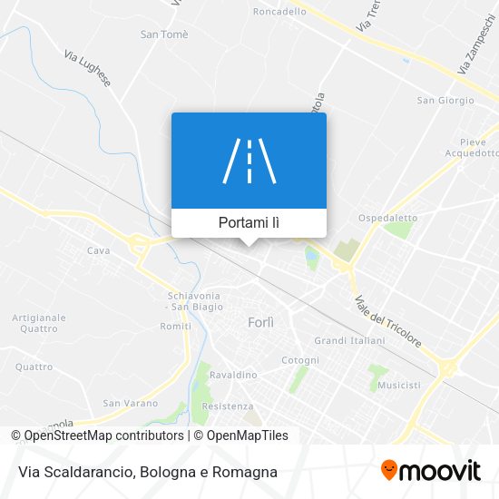 Mappa Via Scaldarancio