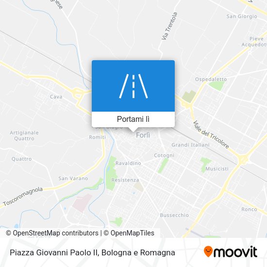 Mappa Piazza Giovanni Paolo II