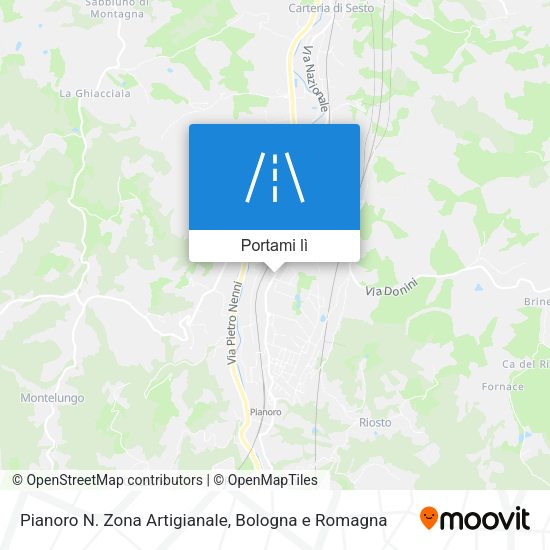 Mappa Pianoro N. Zona Artigianale