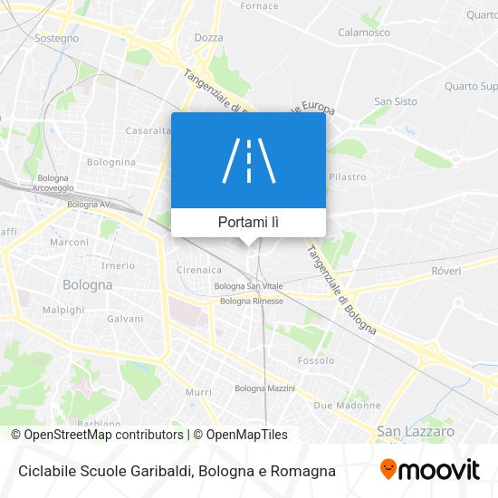 Mappa Ciclabile Scuole Garibaldi
