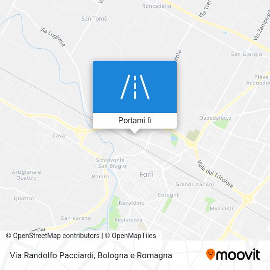 Mappa Via Randolfo Pacciardi
