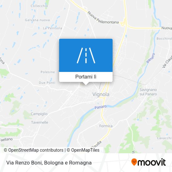 Mappa Via Renzo Boni