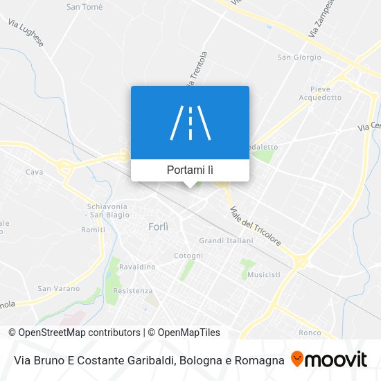 Mappa Via Bruno E Costante Garibaldi