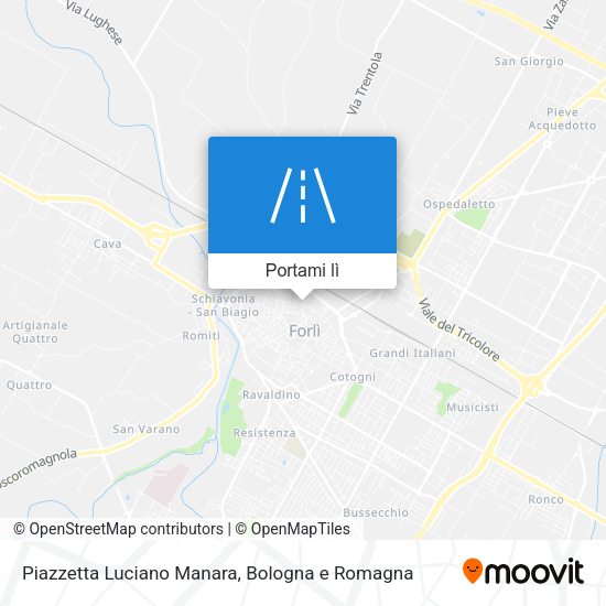 Mappa Piazzetta Luciano Manara
