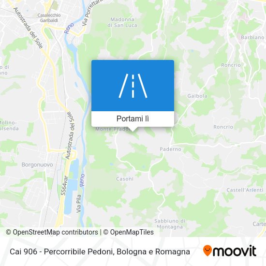 Mappa Cai 906 - Percorribile Pedoni