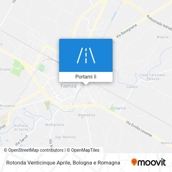 Mappa Rotonda Venticinque Aprile